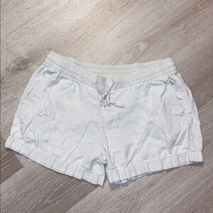 Old Navy Cream Linen Shorts